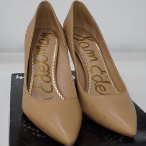 Classic Tan Faux Suede High Heel Pumps Versatile Dress Shoes